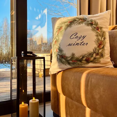 Holiday home Vilanovka - Z Prywatna Balia Przy Stawie I Lesie Wilanowo (Kartuzy)