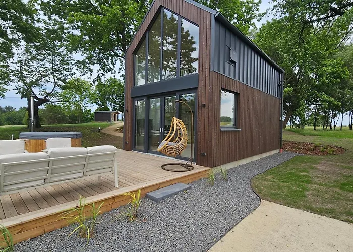 בית נופש Vilanovka - Z Prywatna Balia Przy Stawie I Lesie