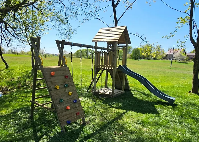 בית נופש Vilanovka - Z Prywatna Balia Przy Stawie I Lesie